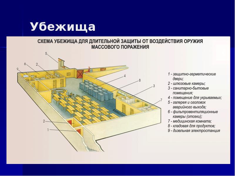 Убежище обж презентация