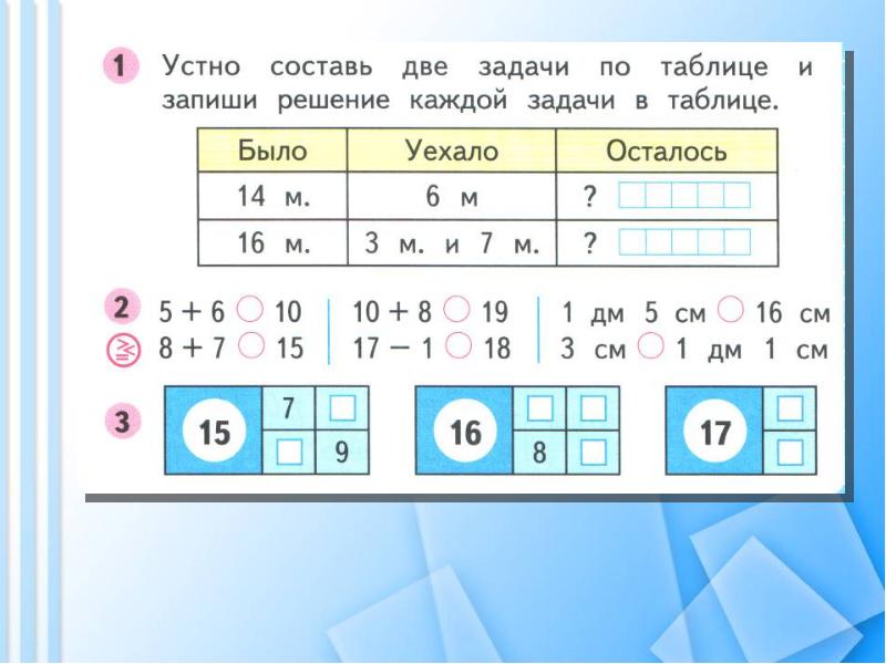 Вычитание вида 14 1 класс презентация