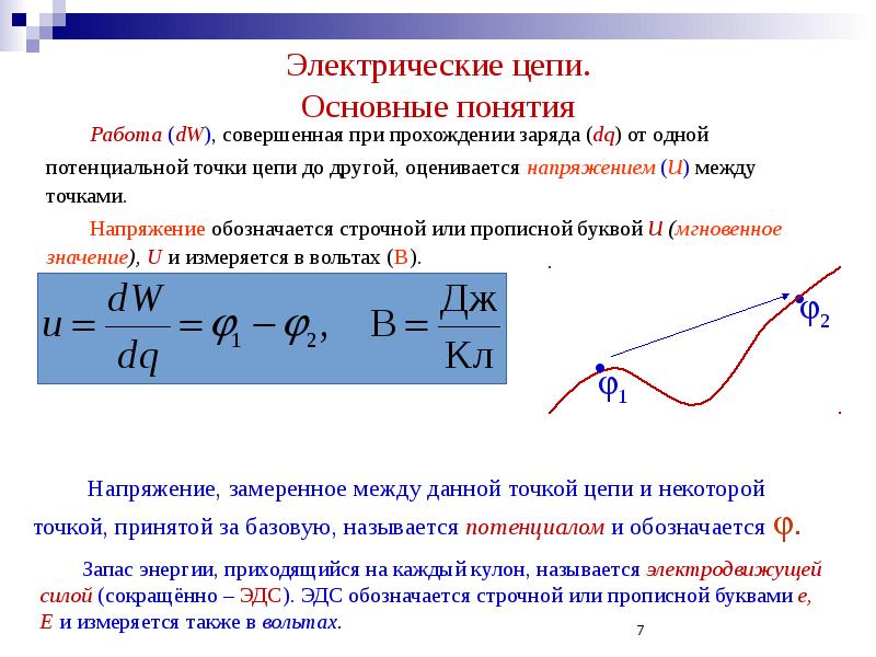 Электрические цепи. Основные понятия Электрические цепи. Основные понятия