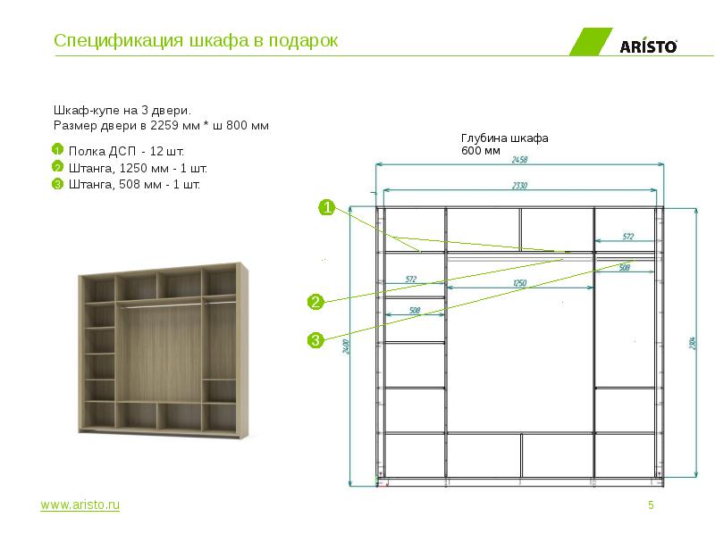 Спецификация по кухне образец