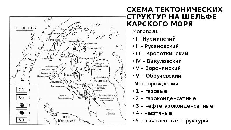 Тектоническая карта ямала