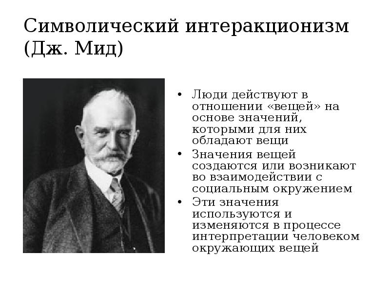 Автором концепции символического интеракционизма является