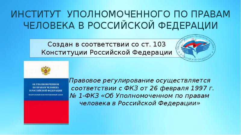 Органы по правам человека. Институт уполномоченного по правам человека в России. Уполномоченный по правам человека презентация. Презентация на тему уполномоченный по правам человека в РФ. Институт уполномоченного по правам человека в РФ презентация.