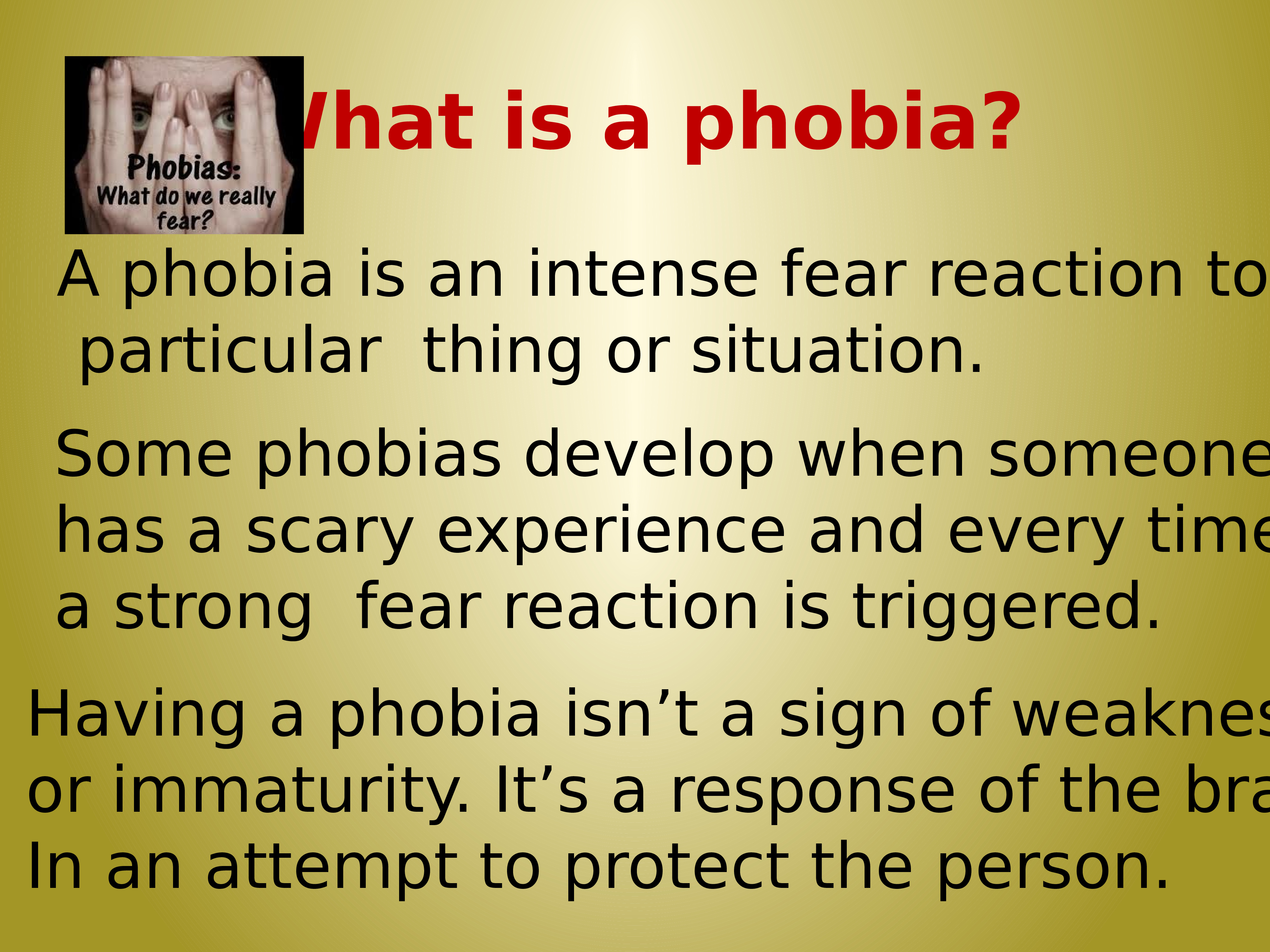 Spotlight 9 fears and phobias презентация