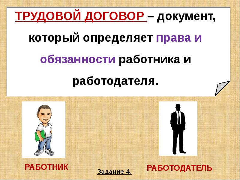 Обществознание 9 класс право на труд трудовые отношения презентация