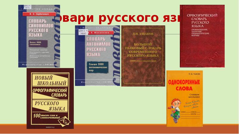 Проект в словари за частями речи презентация