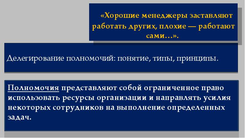 Делегирование полномочий презентация