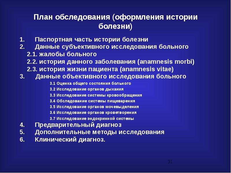 Осмотр рассказ. Оформление учебной истории болезни. Задачи истории болезни. Предмет и задачи пропедевтики внутренних болезней. История болезни последовательность.