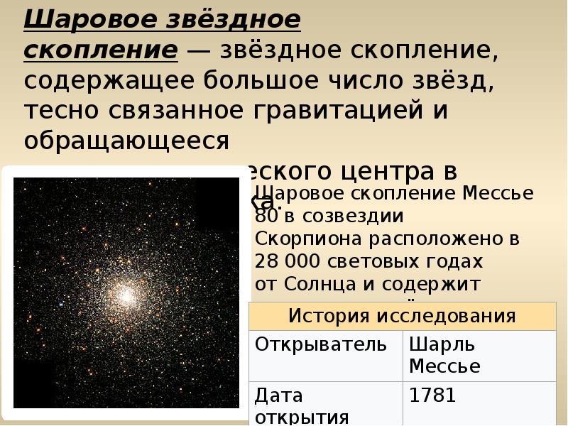 Рассеянные и шаровые звездные скопления презентация 11 класс астрономия чаругин