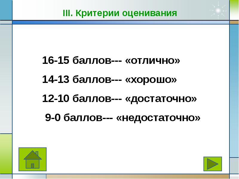 Оценивание тестов 10 вопросов