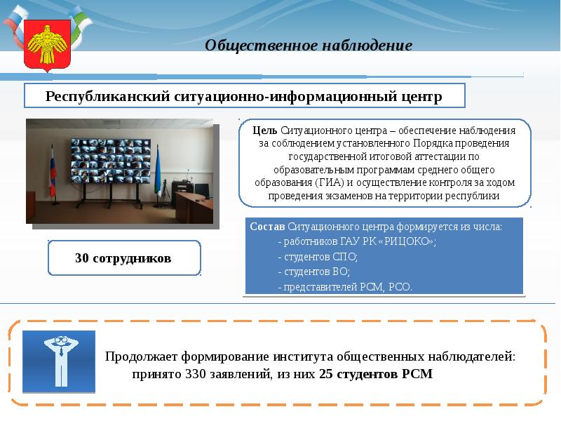 Итоговая информация. Ситуационный центр Республика Коми. Цели ситуационного центра. Цель общественного наблюдения. Ситуационный центр Орловской области наблюдения за ГИА.