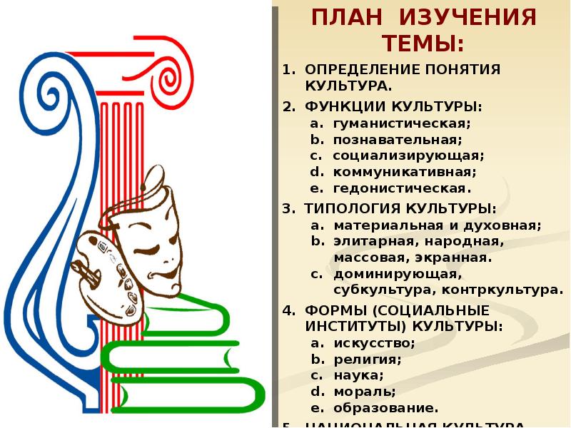 Презентация егэ обществознание культура