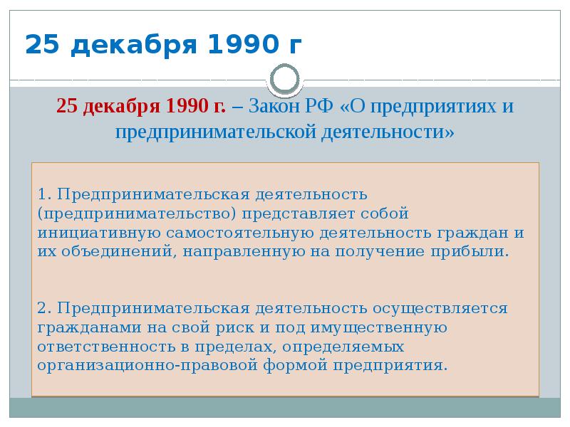 Федеральный закон о предпринимателях