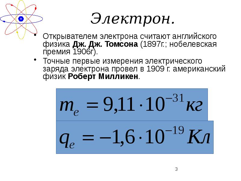 Заряд электрона