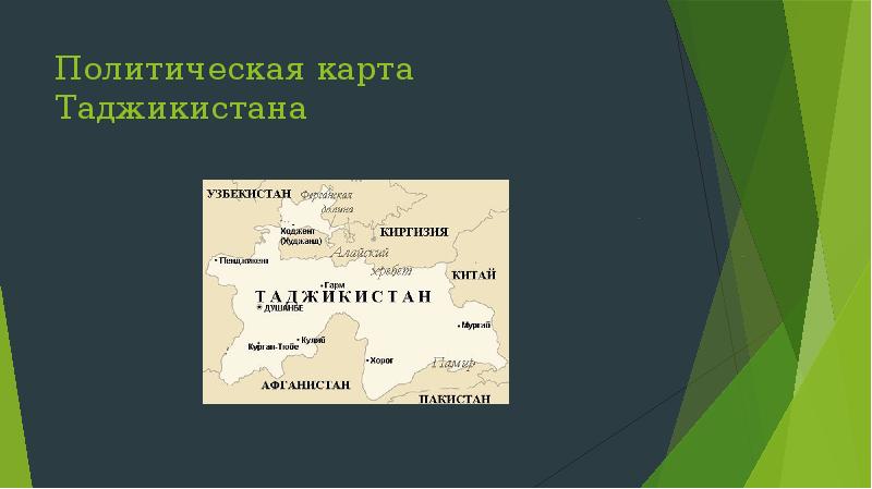 Таджикистан презентация по географии