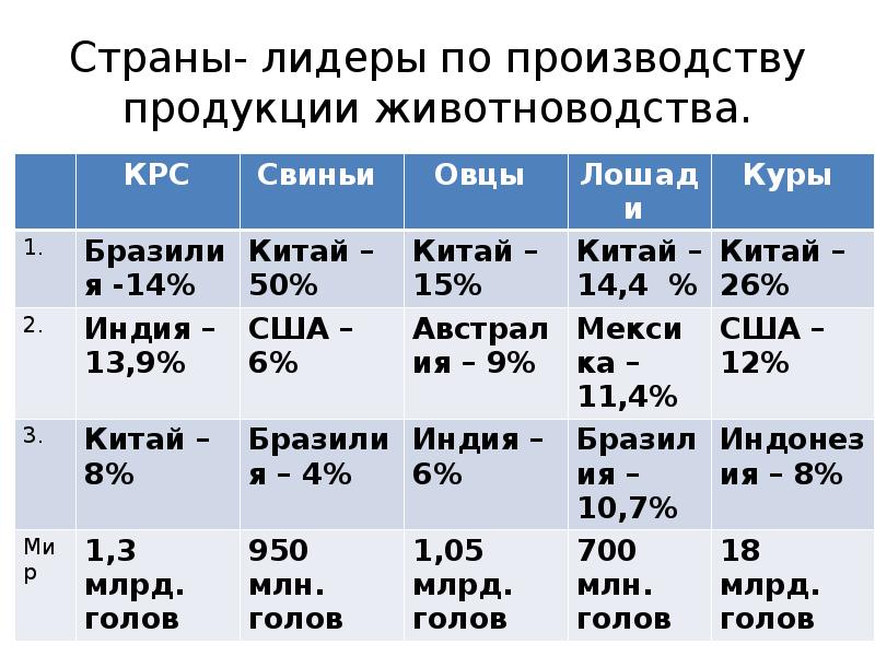 Страны лидирующие в разведении свиней