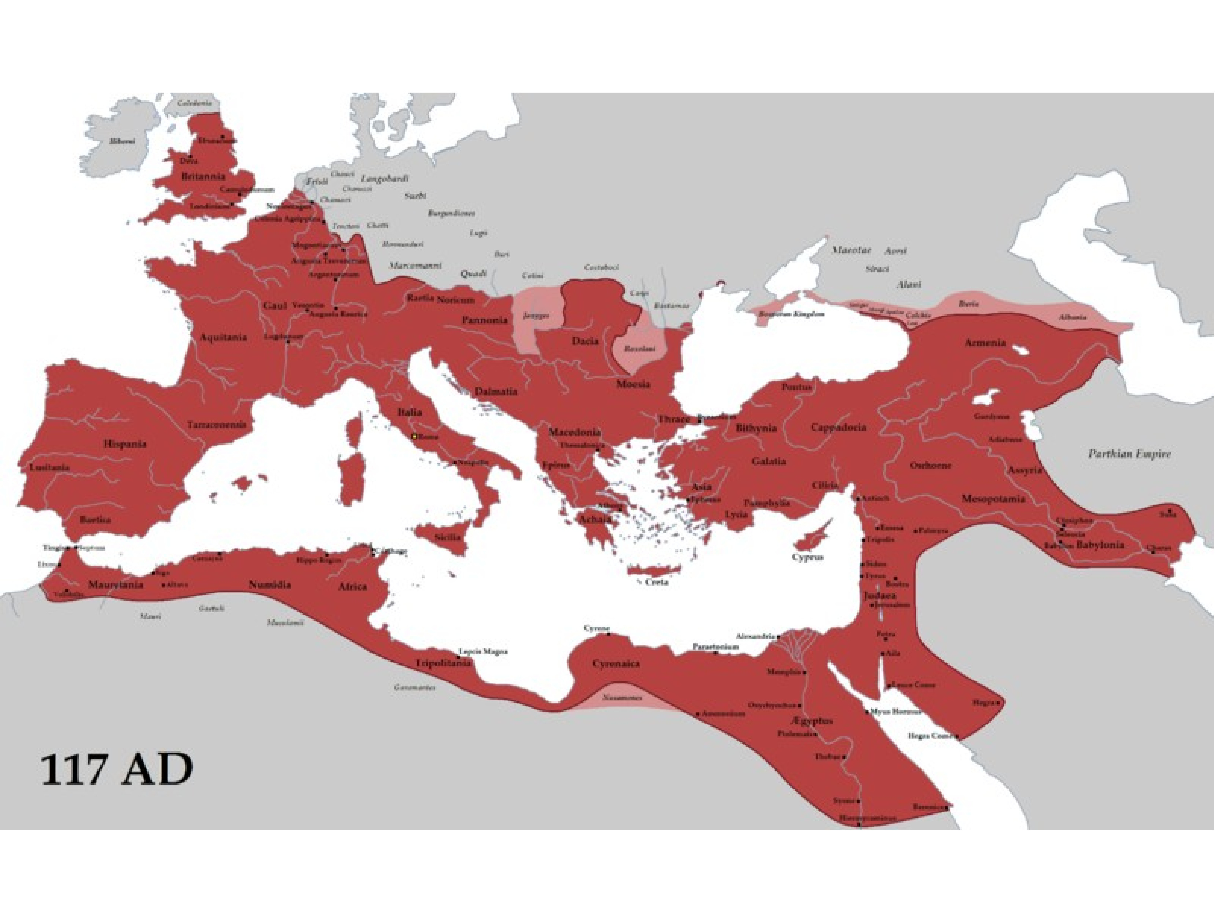 Римская империя территория управление. Римская Империя в период расцвета карта. Римская Империя при Траяне. Римская Империя в 117 году н. э.. Римская Империя на пике карта.