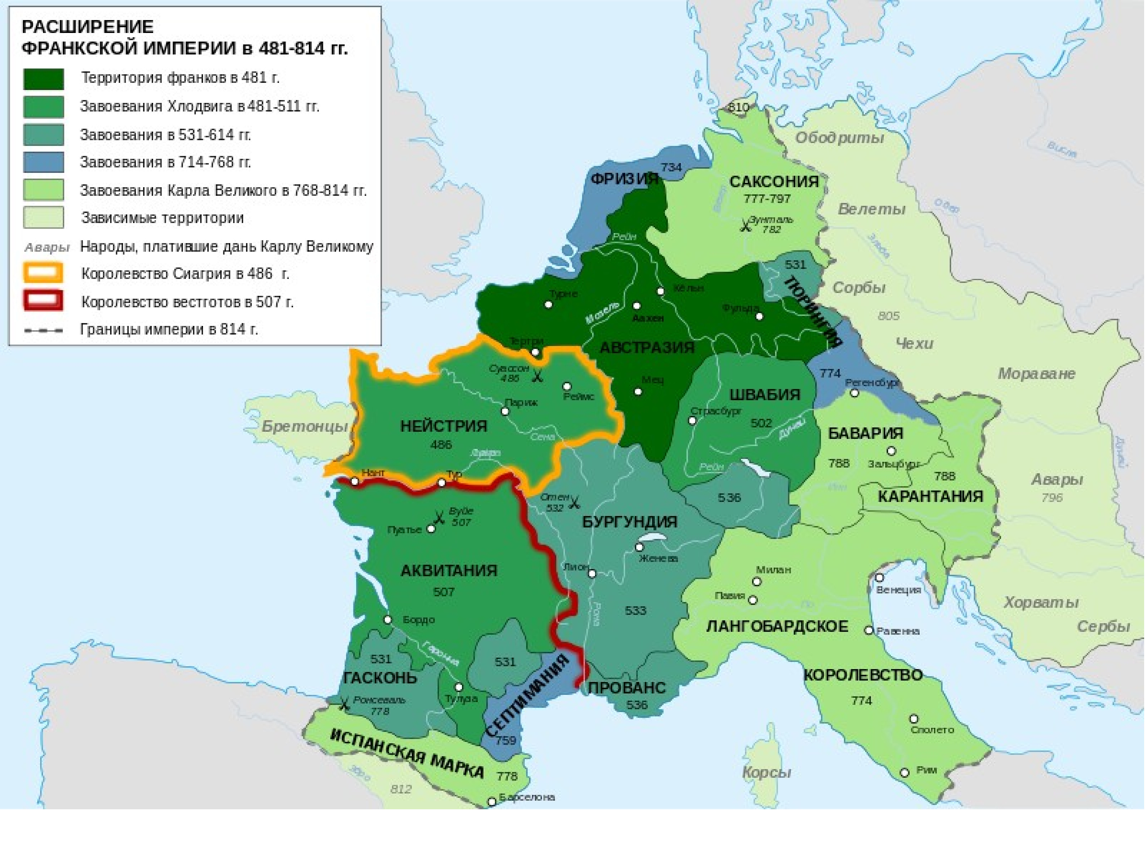 Империя франков Карла Великого