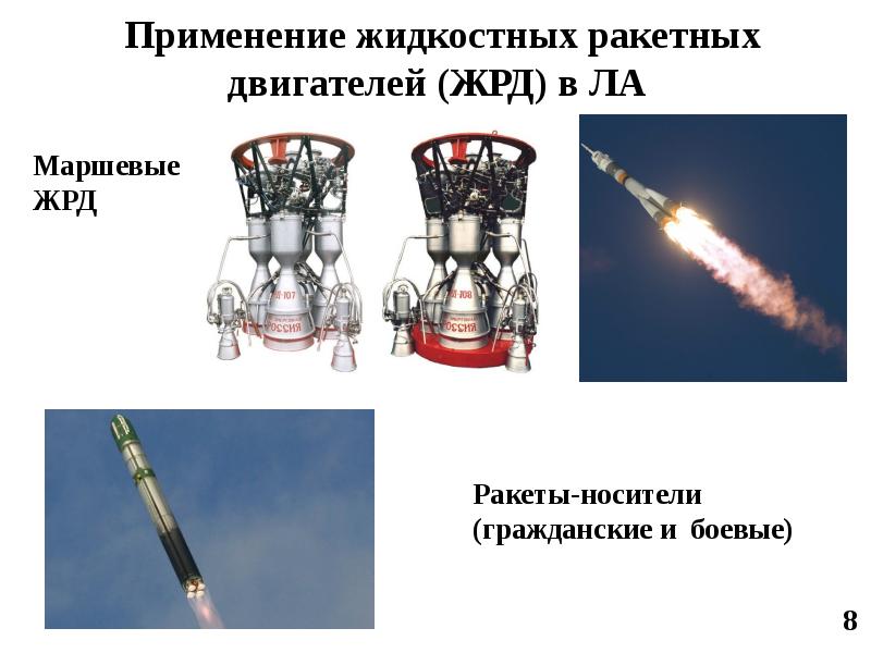 Типы ракетных двигателей презентация по физике