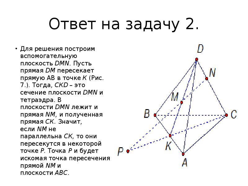 Грани точка. Как построить сечение параллельное прямой. Презентация на тему задачи на построение сечений.