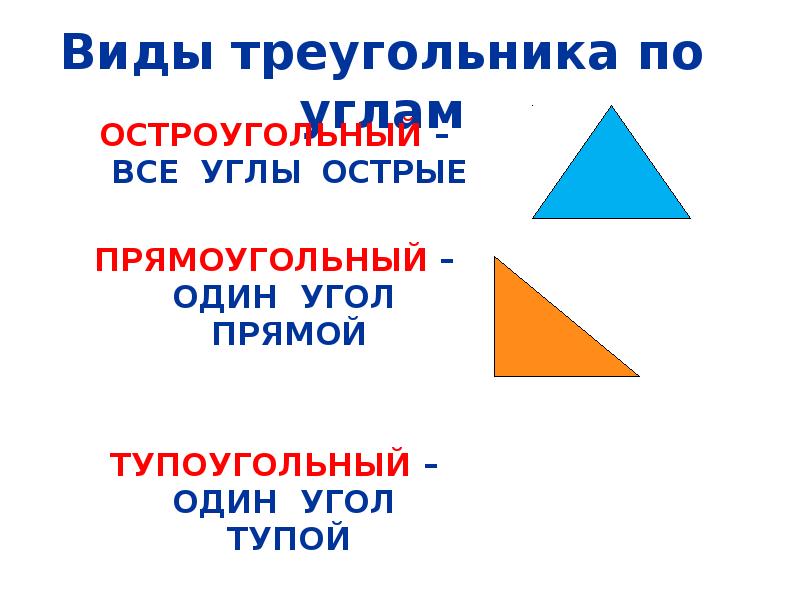 Треугольник где все углы острые рисунок