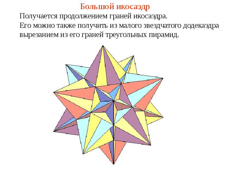 Презентация на тему звездчатый многогранник