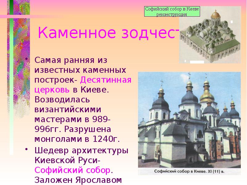 заложил ярослав город великий у того же града золотые ворота. ). софийский собор при ярославе мудром. заложил церковь святой софии. софийский собор в киеве 11 век.