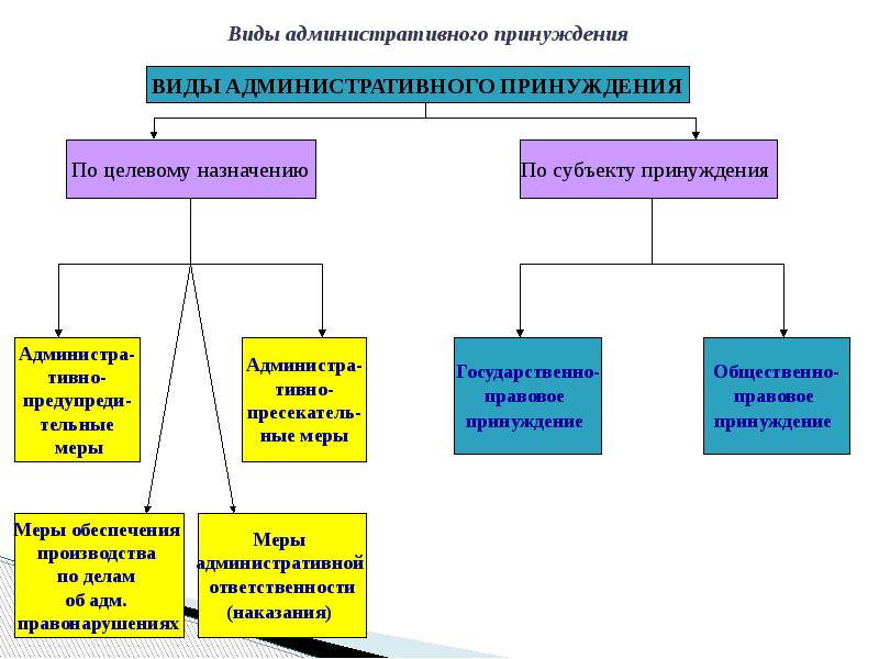 Административное принуждение презентация