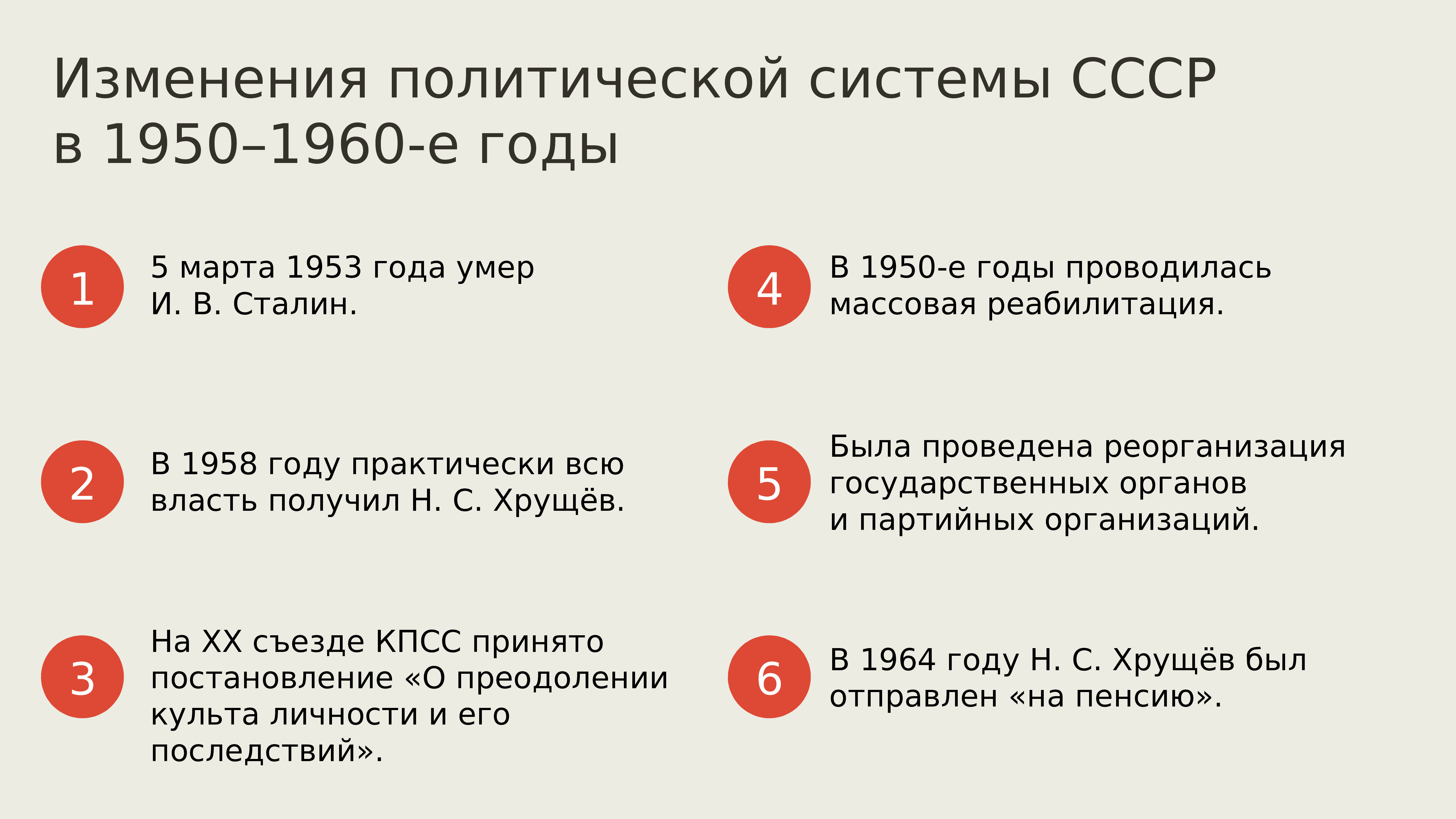 Какие изменения происходят в ссср