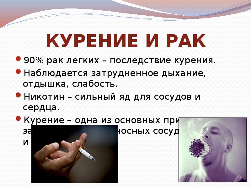 Влияние никотина на кровеносные сосуды. Курение никотин - яд.