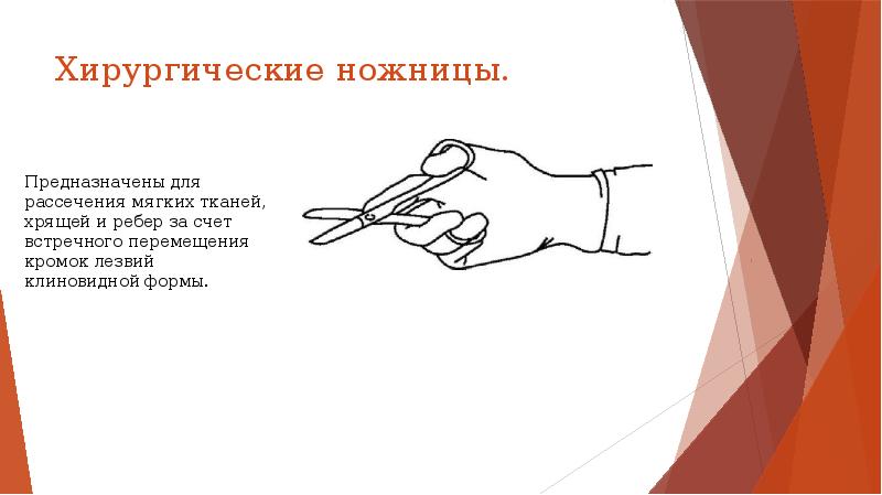 Хирургические ножницы.