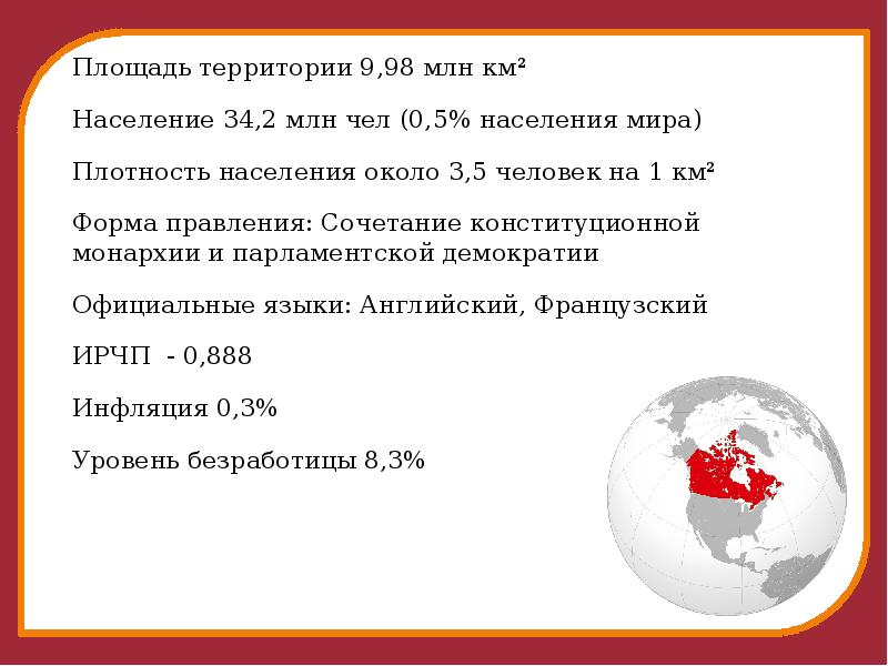 Экономика канады презентация