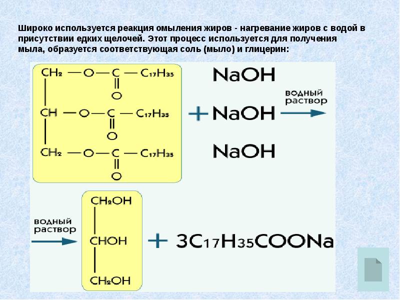 Сложные эфиры жиры презентация