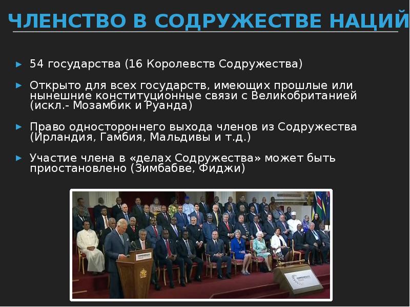 Британское содружество наций презентация