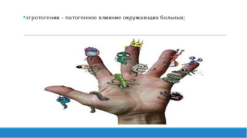 эгротогения – патогенное влияние окружающих больных;
эгротогения – патогенное влияние окружающих эгротогения – патогенное влияние окружающих больных;
эгротогения – патогенное влияние окружающих