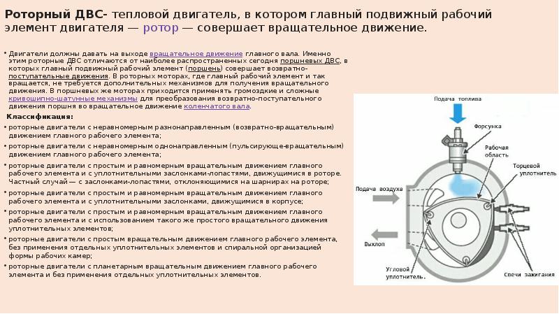 Тепловых двигателей разновидности