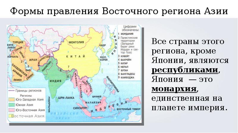 Восточная азия презентация