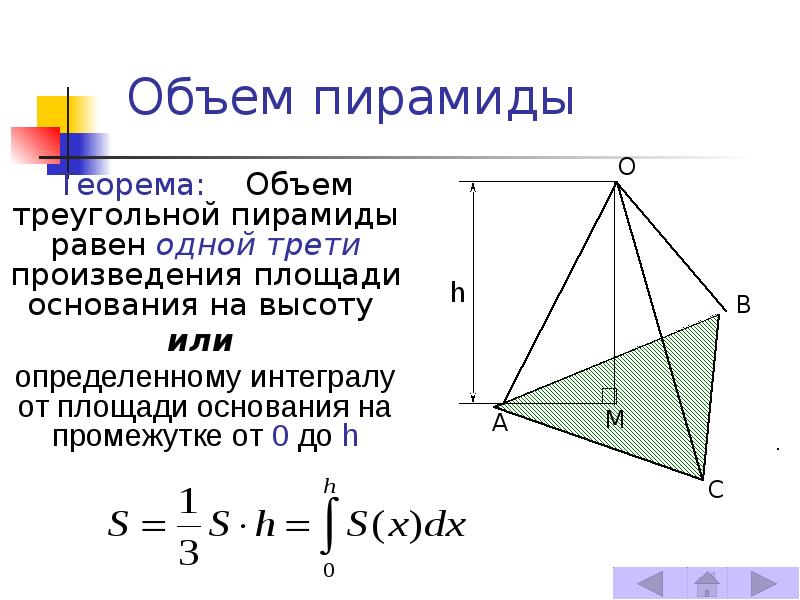 Объем пирамиды. Объём правильной треугольной пирамиды формула. Объём неправильной треугольной пирамиды формула. Объём пирамиды треугольной формула. Формула расчета объема пирамиды.