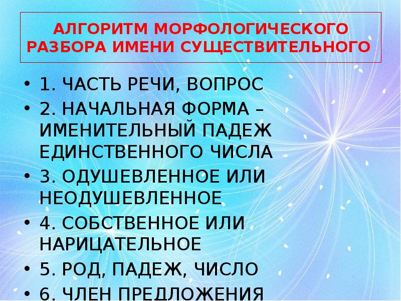 Алгоритм морфологического разбора имени существительного. Алгоритм морфологического разбора. Алгоритм морфологического разбора имени. Алгоритм морфологический разбор имя сущ.