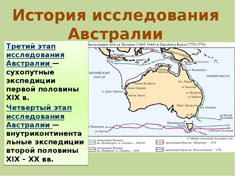 Кто и когда открыл австралию 5 класс