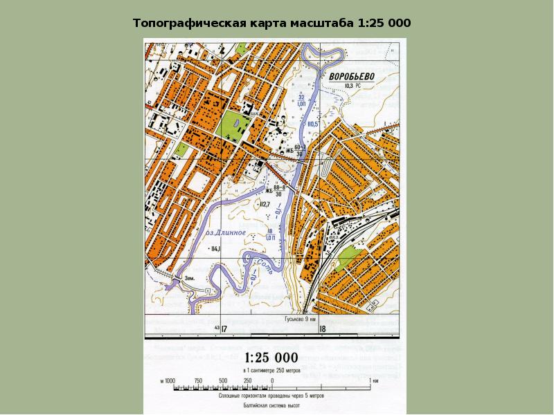 Карта с масштабом 1 к 3000 относится к