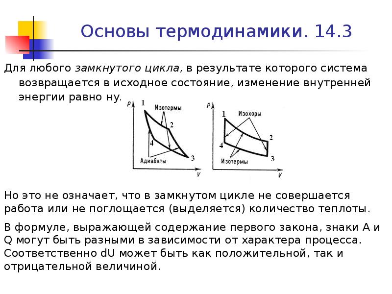 Цикл измененные. Изменение внутренней энергии цикла. Изменение внутренней энергии за цикл. Изменение внутренней энергии в цикле равно. Чему равно изменение внутренней энергии в замкнутом цикле.