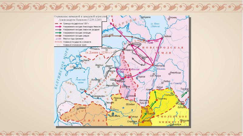 Контурная карта северо западная русь между востоком и западом