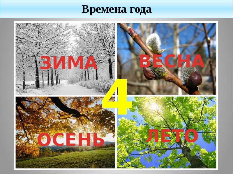 Времена года презентация для 3 класса