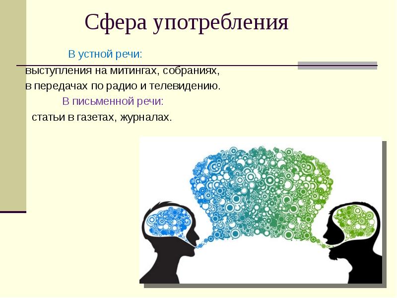 Сфера Использования Публицистического Стиля Речи