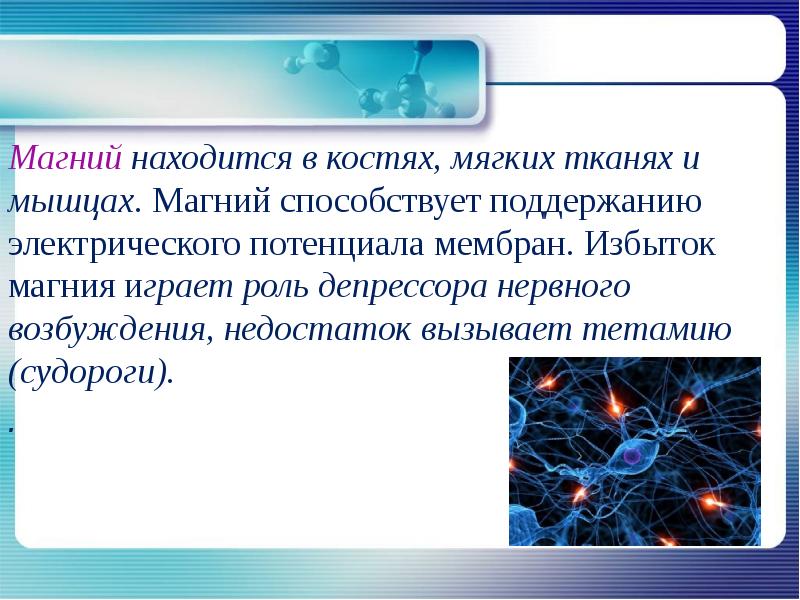 Избыток магния. Магний избыток и недостаток. Презентация влияние металлов на организм. Электропотенциал магния. Магний в костях.