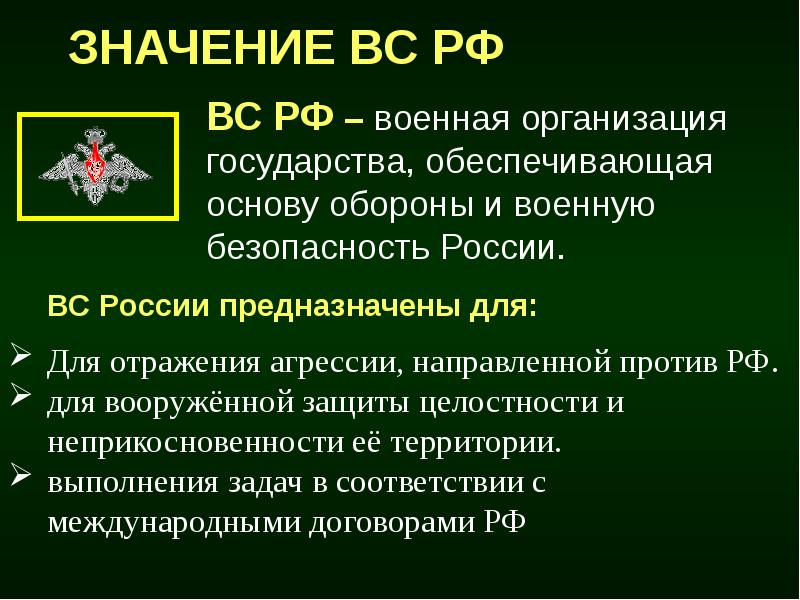 Презентация на тему вооруженные силы российской федерации