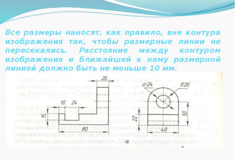 На чертеже невидимый контур детали изображается