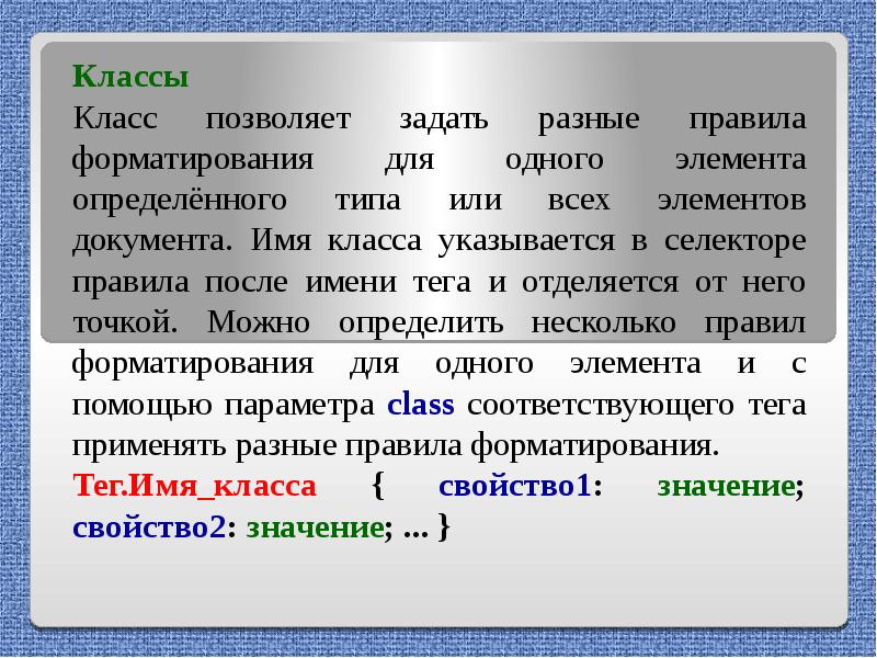 Бэм элементы могут повторяться. Разные правила. Правила форматирования. Тег <i> позволяет задать текст*.