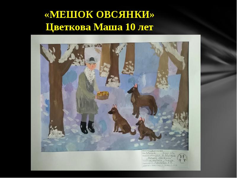 Рисунок к рассказу мешок овсянки